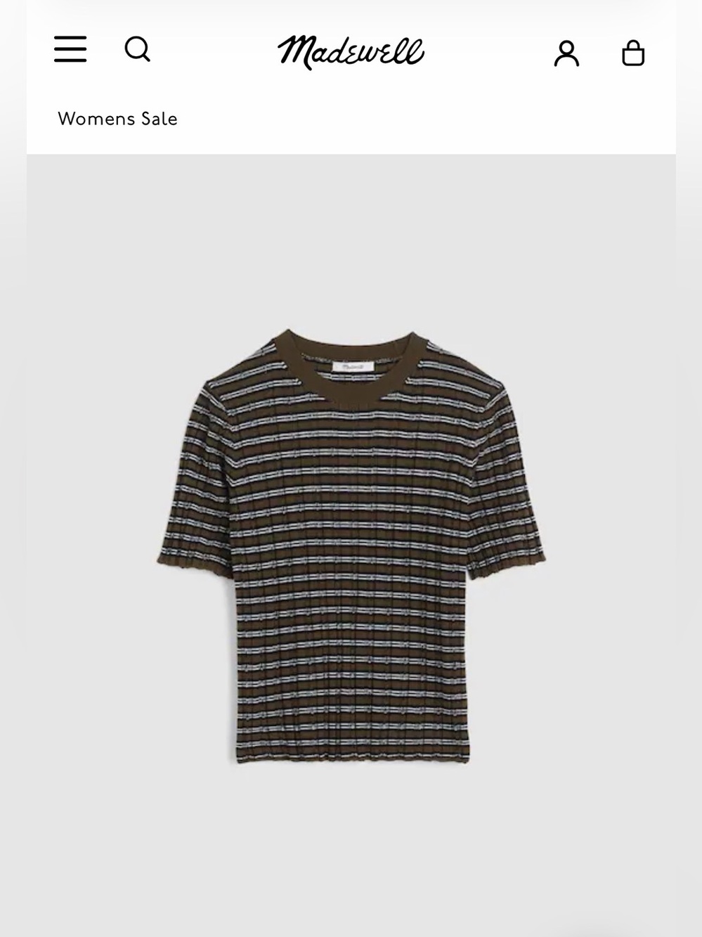 Madewell crew neck sweater tee